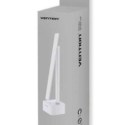 Vention USB Rechargeable Aluminium Foldable Desk Lamp White PDBW0