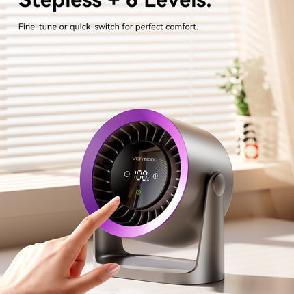 Vention Air Circulation Fan Desktop with Display & Wall Mount PBIH0