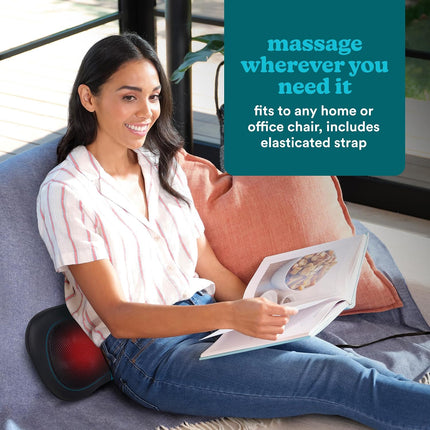 Homedics Massage Pillow Shiatsu, Heat & Rechargeable SP-50H