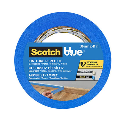 3M ScotchBlue Ταινία Μασκαρίσματος Ακριβείας 36mm×41 m 3M-2093/36X41 Μπλε