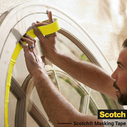 3M Scotch Ταινία Μασκαρίσματος Εξωτερικών Επιφανειών 36mm×41m 3M-2097/36X41 Κίτρινο
