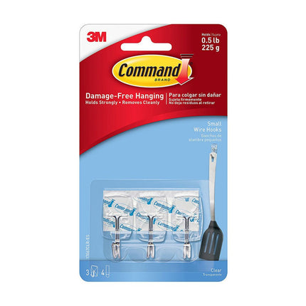 3M Command Διάφανα Μεταλλικά Γαντζάκια 225gr 3M-17067CLR