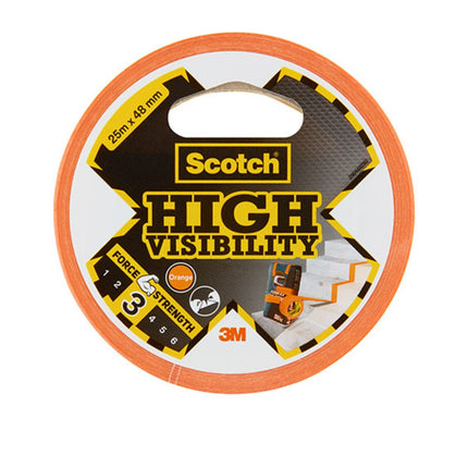3M Scotch Κολλητική Ταινία Υψηλής Ορατότητας 48mm×25 m 3M-696921 Πορτοκαλί