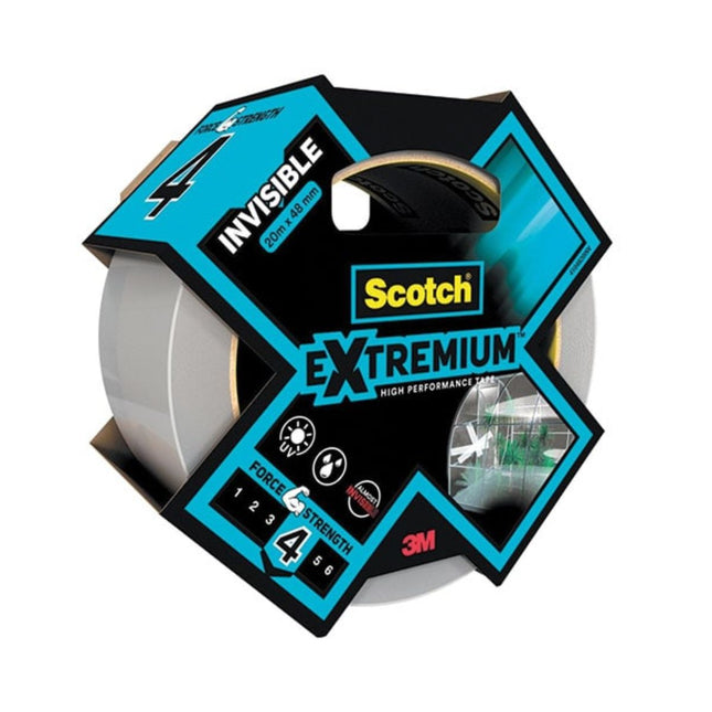 3M Scotch Extremium Διάφανη Κολλητική Ταινία Υψηλής Απόδοσης 48 mm × 20 m 3M-4102/48X20