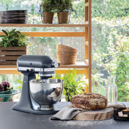 KitchenAid Ανοξείδωτο Μπολ Ανάμειξης 4.3L με Λαβή για Μίξερ Tilt-Head 5K45SBWH
