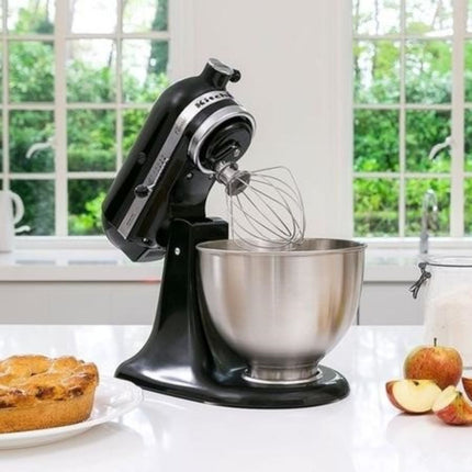 KitchenAid Classic Μίξερ 275W 4.3L με Κινούμενη Κεφαλή, 10 Ταχύτητες και Πλανητική Κίνηση Ανάμειξης 5K45SSBBM Matte Black