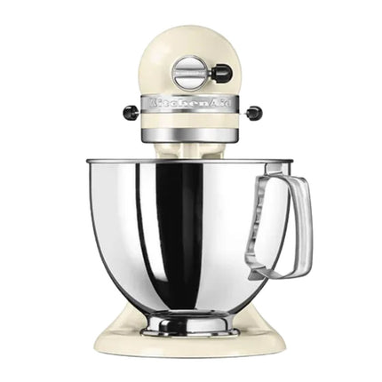 KitchenAid Artisan Μίξερ Tilt-Head 4.7L 300W με Πλανητική Κίνηση, 10 Ταχύτητες και Ανοξείδωτο Μπολ 5KSM125BAC Almond Cream