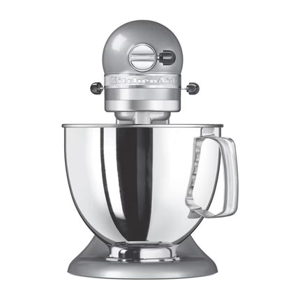 KitchenAid Artisan Μίξερ Tilt-Head 4.7L 300W με Πλανητική Κίνηση, 10 Ταχύτητες και Ανοξείδωτο Μπολ 5KSM125BCU Contour Silver