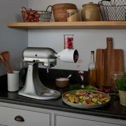 KitchenAid Artisan Μίξερ Tilt-Head 4.7L 300W με Πλανητική Κίνηση, 10 Ταχύτητες και Ανοξείδωτο Μπολ 5KSM125BCU Contour Silver