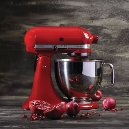 KitchenAid Artisan Μίξερ Tilt-Head 4.7L 300W με 10 Ταχύτητες και Ανοξείδωτο Μπολ 5KSM125BER Empire Red