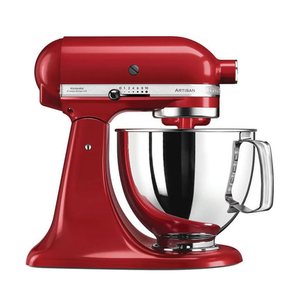 KitchenAid Artisan Μίξερ Tilt-Head 4.7L 300W με 10 Ταχύτητες και Ανοξείδωτο Μπολ 5KSM125BER Empire Red