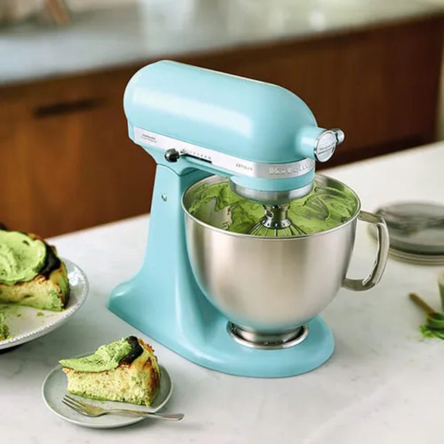 KitchenAid Artisan Μίξερ Tilt-Head 4.7L 300W με Πλανητική Κίνηση, 10 Ταχύτητες και Ανοξείδωτο Μπολ 5KSM125BMI Mineral Water