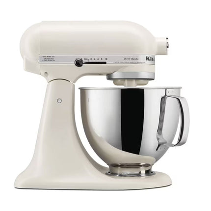 KitchenAid Artisan Μίξερ Tilt-Head 4.7L 300W με Πλανητική Κίνηση, 10 Ταχύτητες και Ανοξείδωτο Μπολ 5KSM125BPL Porcelain White