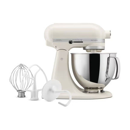 KitchenAid Artisan Μίξερ Tilt-Head 4.7L 300W με Πλανητική Κίνηση, 10 Ταχύτητες και Ανοξείδωτο Μπολ 5KSM125BPL Porcelain White