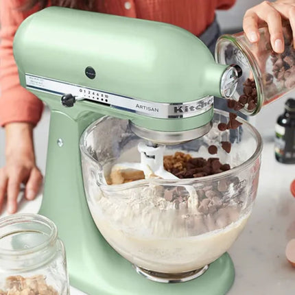 KitchenAid Artisan Μίξερ Tilt-Head 4.7L 300W με Πλανητική Κίνηση, 10 Ταχύτητες και Ανοξείδωτο Μπολ 5KSM125BPT Pistachio