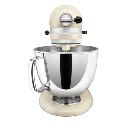 KitchenAid Artisan Μίξερ Tilt-Head 4.8L 300W με 2 Ανοξείδωτα Μπολ και Extra Αξεσουάρ 5KSM175PSBAC Almond Cream