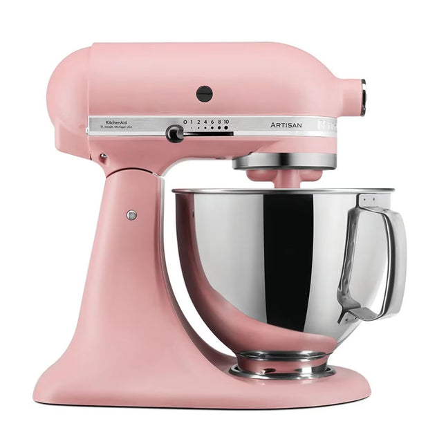 KitchenAid Artisan Μίξερ Tilt-Head 4.8L 300W με 2 Ανοξείδωτα Μπολ και Extra Αξεσουάρ 5KSM175PSBDR Dried Rose
