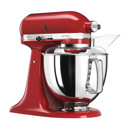 KitchenAid Artisan Μίξερ Tilt-Head 4.8L 300W με 2 Ανοξείδωτα Μπολ και Extra Αξεσουάρ 5KSM175PSBER Empire Red