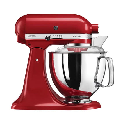 KitchenAid Artisan Μίξερ Tilt-Head 4.8L 300W με 2 Ανοξείδωτα Μπολ και Extra Αξεσουάρ 5KSM175PSBER Empire Red