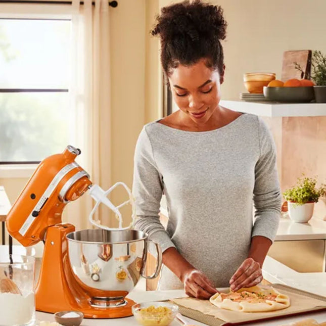 KitchenAid Artisan Κουζινομηχανή 4,8L 300W με 2 Μπολ 5KSM175PSBHY Honey