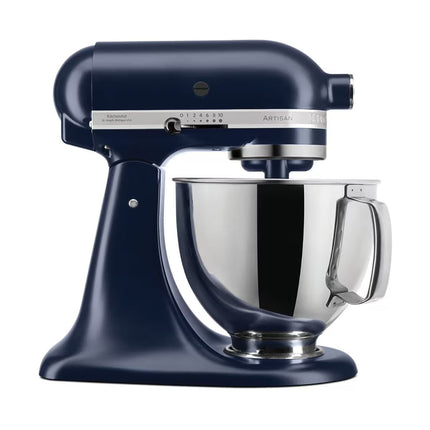 KitchenAid Artisan Μίξερ Tilt-Head 4.8L 300W με 2 Ανοξείδωτα Μπολ και Extra Αξεσουάρ 5KSM175PSBIB Ink Blue