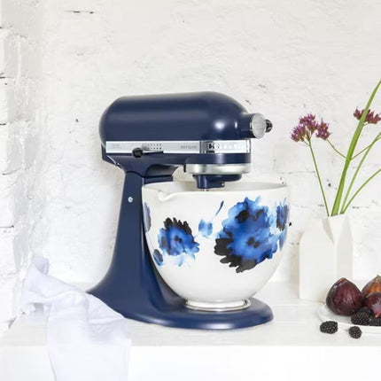 KitchenAid Artisan Μίξερ Tilt-Head 4.8L 300W με 2 Ανοξείδωτα Μπολ και Extra Αξεσουάρ 5KSM175PSBIB Ink Blue