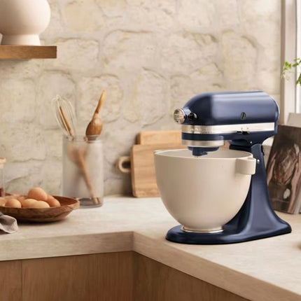 KitchenAid Artisan Μίξερ Tilt-Head 4.8L 300W με 2 Ανοξείδωτα Μπολ και Extra Αξεσουάρ 5KSM175PSBIB Ink Blue
