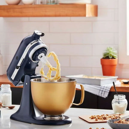 KitchenAid Artisan Μίξερ Tilt-Head 4.8L 300W με 2 Ανοξείδωτα Μπολ και Extra Αξεσουάρ 5KSM175PSBIB Ink Blue