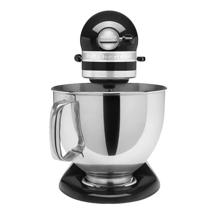 KitchenAid Artisan Μίξερ Tilt-Head 4.8L 300W με 2 Ανοξείδωτα Μπολ και Extra Αξεσουάρ 5KSM175PSBOB Onyx Black