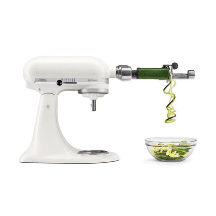 KitchenAid Artisan Μίξερ Tilt-Head 4.8L 300W με 2 Ανοξείδωτα Μπολ και Extra Αξεσουάρ 5KSM175PSBPL Porcelain White