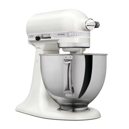 KitchenAid Artisan Μίξερ Tilt-Head 4.8L 300W με 2 Ανοξείδωτα Μπολ και Extra Αξεσουάρ 5KSM175PSBPL Porcelain White