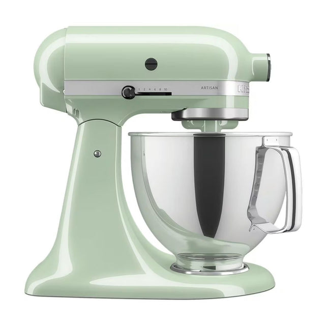 KitchenAid Artisan Μίξερ Tilt-Head 4.8L 300W με 2 Ανοξείδωτα Μπολ και Extra Αξεσουάρ 5KSM175PSBPT Pistachio