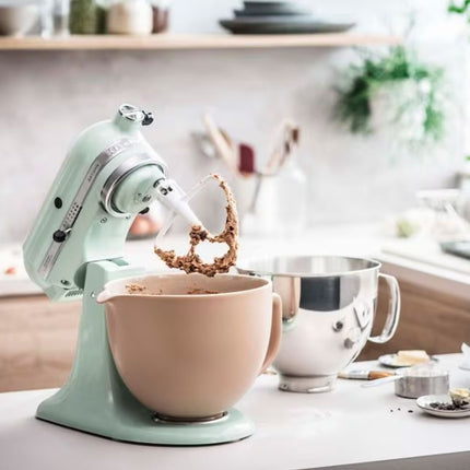 KitchenAid Artisan Μίξερ Tilt-Head 4.8L 300W με 2 Ανοξείδωτα Μπολ και Extra Αξεσουάρ 5KSM175PSBPT Pistachio