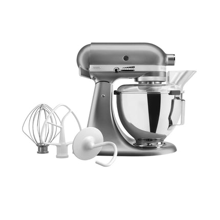 KitchenAid Κουζινομηχανή 4,3L 275W με 10 Ταχύτητες 5KSM95PSBCU Silver