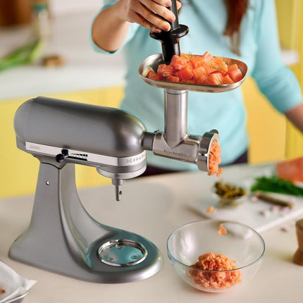 KitchenAid Κουζινομηχανή 4,3L 275W με 10 Ταχύτητες 5KSM95PSBCU Silver