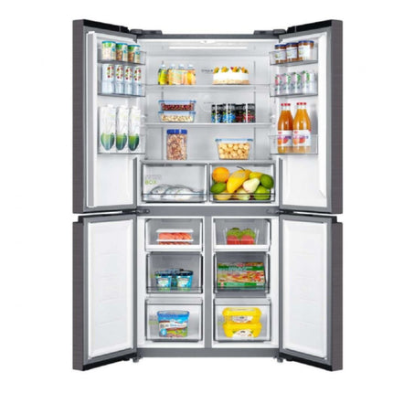 Midea Ψυγείο 4 Πορτών 515L Inverter Total No Frost με Smart Cooling & Wi-Fi, MDRM691FIE46 Inox