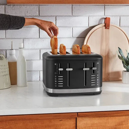 KitchenAid Φρυγανιέρα 4 Θέσεων με Χειροκίνητο Έλεγχο και 7 Επιλογές Ροδίσματος 5KMT4109BBM Matte Black