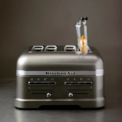 KitchenAid Artisan Φρυγανιέρα 2500W 4 Θέσεων με Ανεξάρτητες Υποδοχές και Διατήρηση Θερμότητας 5KMT4205BMS Medallion Silver