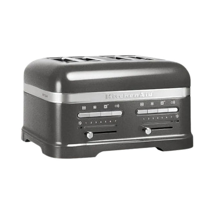 KitchenAid Artisan Φρυγανιέρα 2500W 4 Θέσεων με Ανεξάρτητες Υποδοχές και Διατήρηση Θερμότητας 5KMT4205BMS Medallion Silver