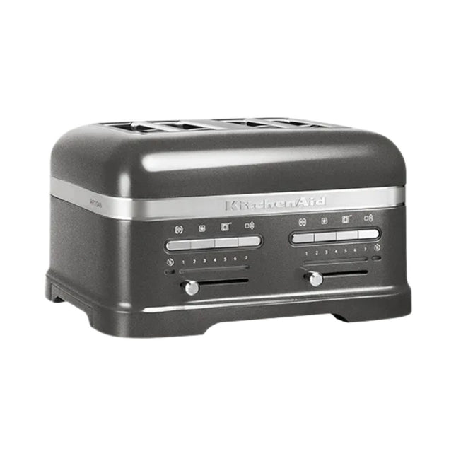 KitchenAid Artisan Φρυγανιέρα 2500W 4 Θέσεων με Ανεξάρτητες Υποδοχές και Διατήρηση Θερμότητας 5KMT4205BMS Medallion Silver