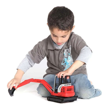 BRUDER 02432  Schaeff HR16 Mini Εκσκαφέας με Πλήρως Λειτουργικό Βραχίονα, Περιστρεφόμενη Καμπίνα 360°, Ρυθμιζόμενη Λεπίδα & Αποσπώμενος Κουβάς