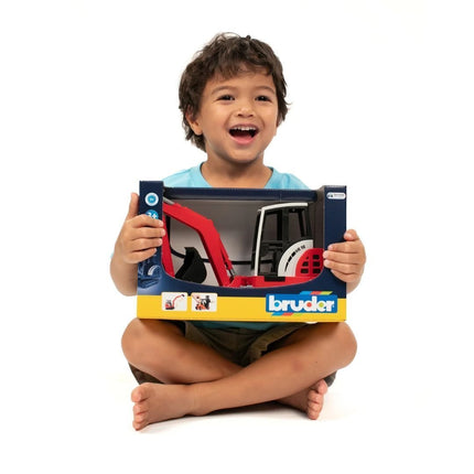 BRUDER 02432  Schaeff HR16 Mini Εκσκαφέας με Πλήρως Λειτουργικό Βραχίονα, Περιστρεφόμενη Καμπίνα 360°, Ρυθμιζόμενη Λεπίδα & Αποσπώμενος Κουβάς