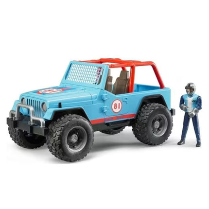 BRUDER 02541 Jeep Cross Country Racer Μπλε με Οδηγό Απόλυτη Δράση Εκτός Δρόμου