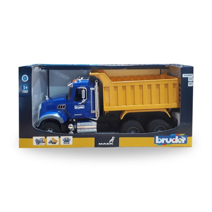 BRUDER 02815 MACK Granite Ανατρεπόμενο Φορτηγό για Κατασκευές και Αγροτικό Παιχνίδι, Ρεαλιστικό Παιχνίδι Κατασκευών για Μικρούς Μηχανικούς