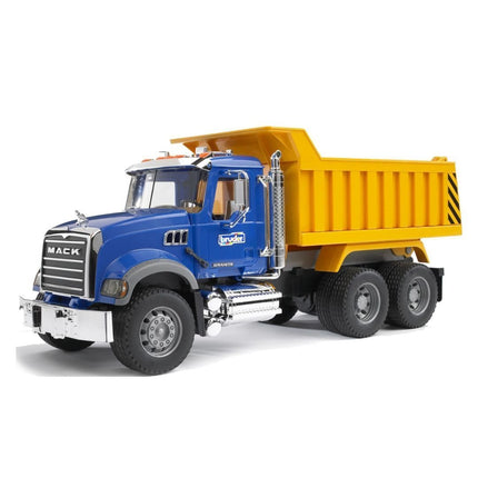 BRUDER 02815 MACK Granite Ανατρεπόμενο Φορτηγό για Κατασκευές και Αγροτικό Παιχνίδι, Ρεαλιστικό Παιχνίδι Κατασκευών για Μικρούς Μηχανικούς