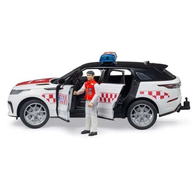 BRUDER 02885 Range Rover Velar Όχημα Επειγόντων με Οδηγό Άμεση Ανταπόκριση σε Κάθε Κλήση!