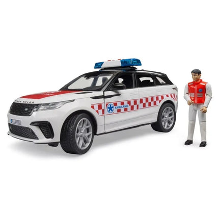 BRUDER 02885 Range Rover Velar Όχημα Επειγόντων με Οδηγό Άμεση Ανταπόκριση σε Κάθε Κλήση!