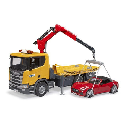 BRUDER 03552 SCANIA Super 560R Όχημα Οδικής Βοήθειας με Roadster & Ήχο, Φωτεινή Μονάδα, Ρεαλιστική Δράση Διάσωσης στον Δρόμο