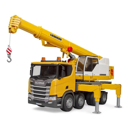BRUDER 03571 Scania Super 560R Liebherr Γερανοφόρο Με Μονάδα Ήχου & Φωτός για Ρεαλιστική Ανύψωση