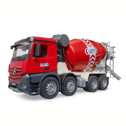 BRUDER 03655 Φορτηγό Ανάμειξης Σκυροδέματος Mercedes-Benz Arocs Ρεαλιστική Λειτουργία & Ανθεκτική Κατασκευή